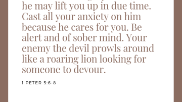 1 Peter 5:6-8