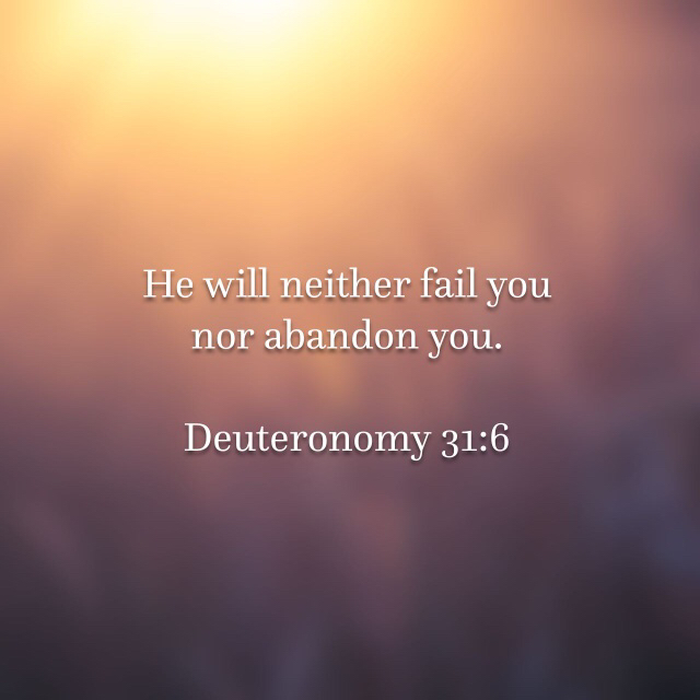 Deuteronomy 31:6