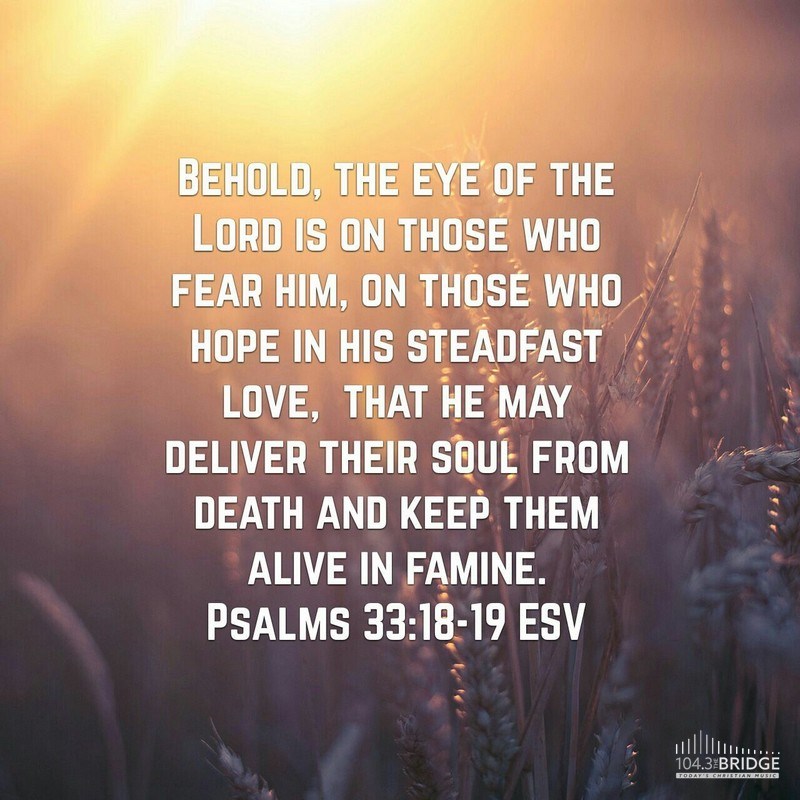 Psalms 33:18-19